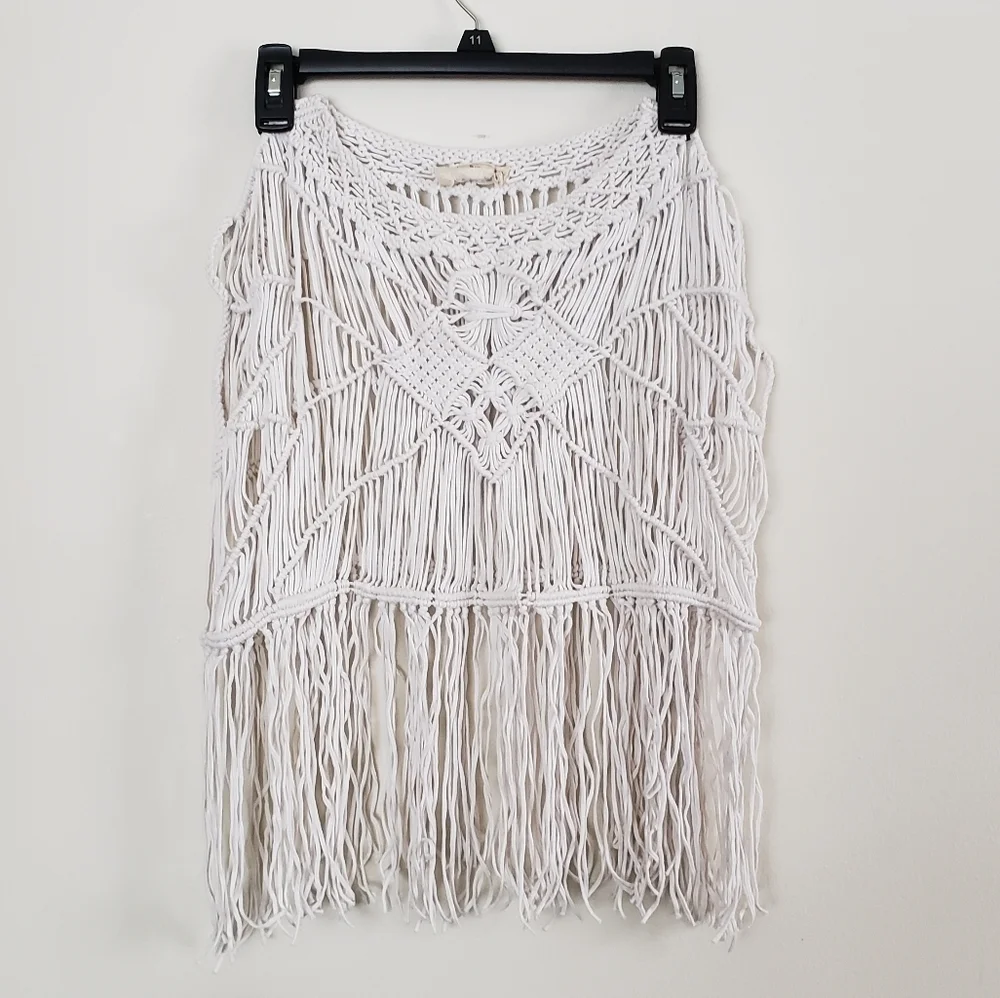Denim & supply macromae with fringe top. Sz XS